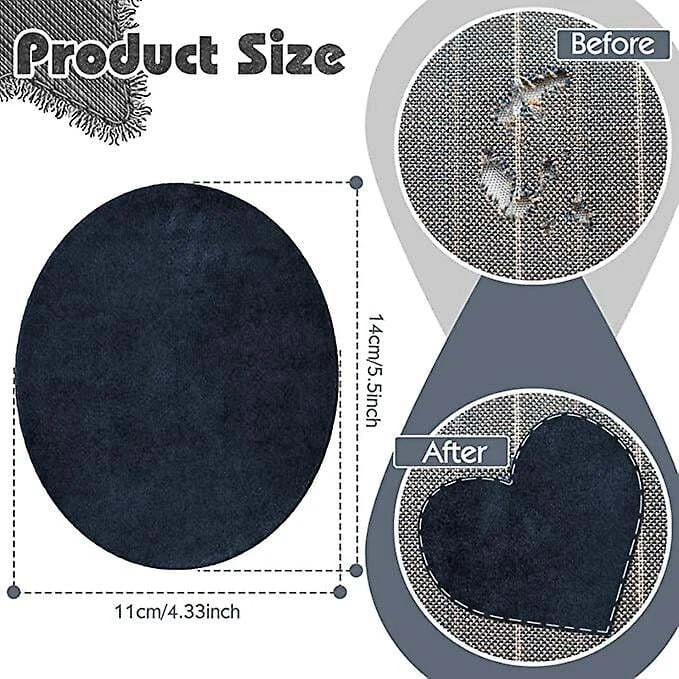 24 Stück Ellenbogen Patches 12 Farben Oval Wildleder Ellenbogen Patches für Pull - Bild 2 von 4