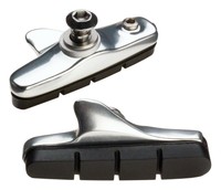 Tektro Cartridge Road Brake Shoes: Silver Shoe Body With Black Brake Pads Tektro Cartridge Road Brake Shoes: Silver Shoe Body With Black Brake Pads
