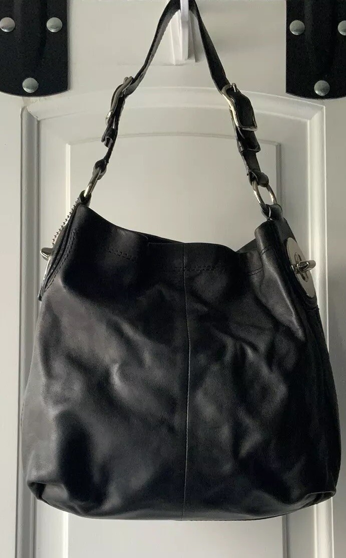 Coach Black Leather Handbag No. 10969-14502 | eBay