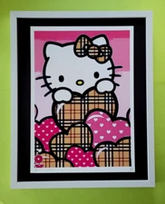 DEATH NYC Hand Signed LARGE Print Framed 16x20in COA HELLO KITTY FASHION #6