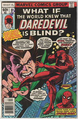 What If? #8 (Apr 1978, Marvel), G-VG (3.0), World Knew That Daredevil Is Blind