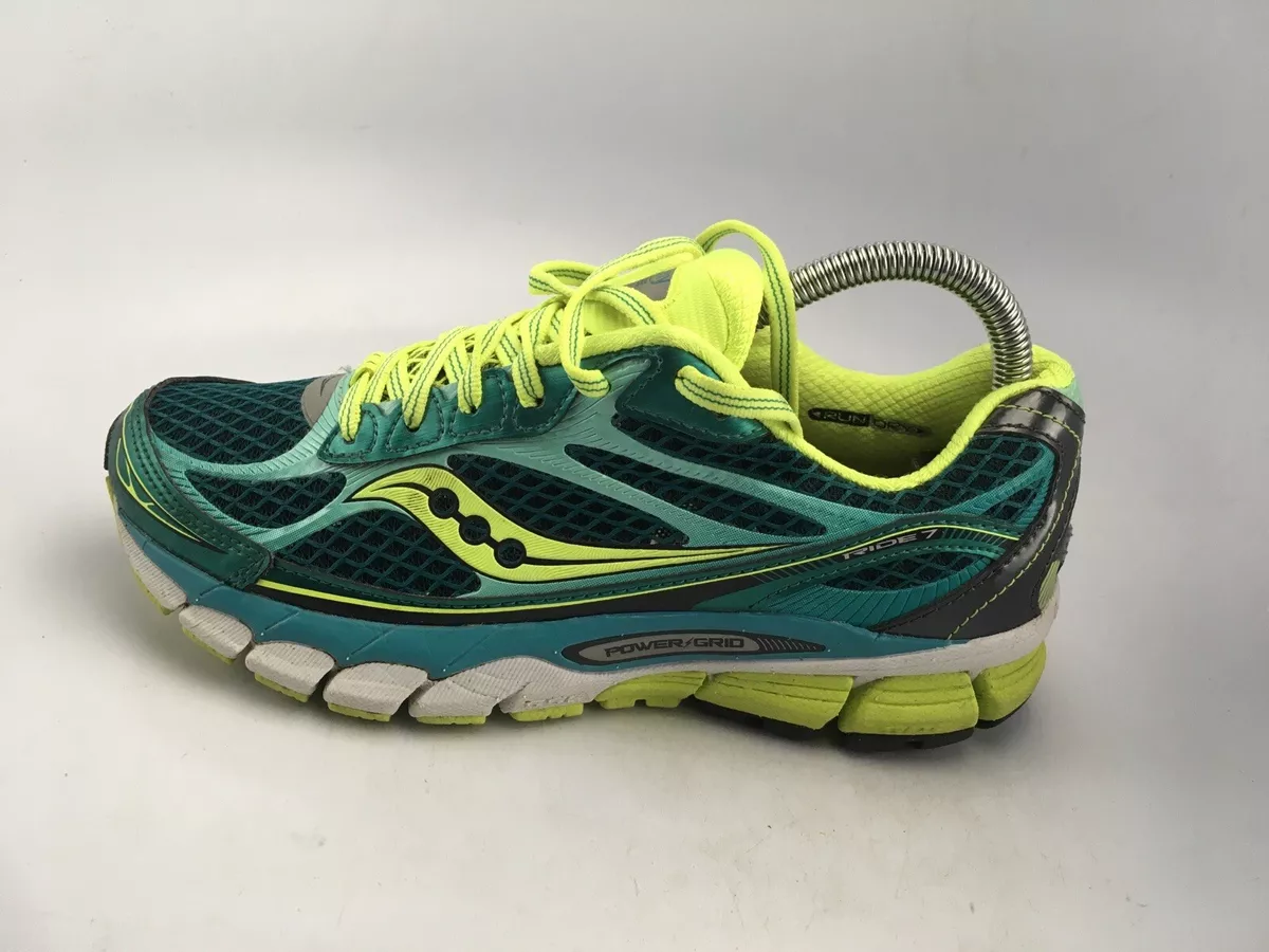 Saucony Ride 7 Women Size 7 US Green Athletic Running Training Shoes | eBay