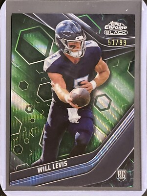 Will Levis Rookie - 2023 Topps Composite - Chrome Black - Numbered /99 #149