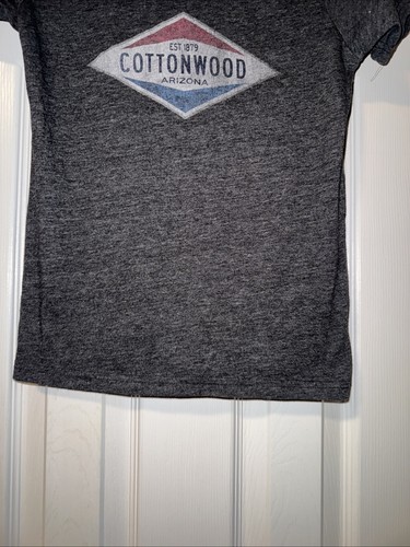 Kids small Cottonwood Arizona heather grey T-shirt Blue 84 Brand Soft EST 1879 - Picture 6 of 8