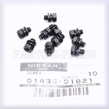 GENUINE OEM NISSAN / INFINITI FUEL LEVEL SENSOR SCREWS SET OF 10 PCS 01436-01821