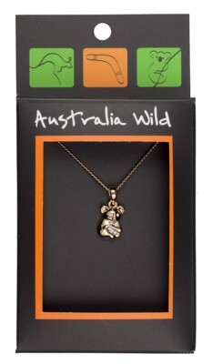 Koala * Damen Kette*, Gold beschichtet, Australia Wild, Modeschmuck