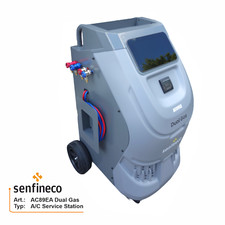 DUAL Gas R134a R1234yf A/C Klimaservicegerät Hybrid Wartung  10" Touch PROFI