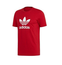 adidas Original Trefoil Men Tee T-Shirt Red White EJ9678