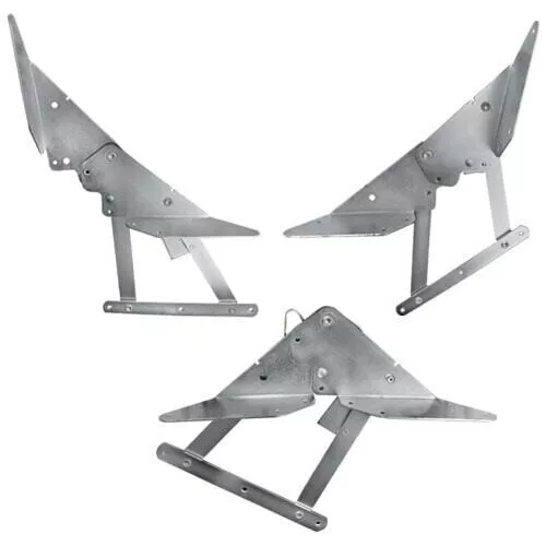 Kit 2 Herrajes Asiento Arcón Cama para Furgoneta Camper Bisagras NO HOMOLOGABLE - Imagen 1 de 7