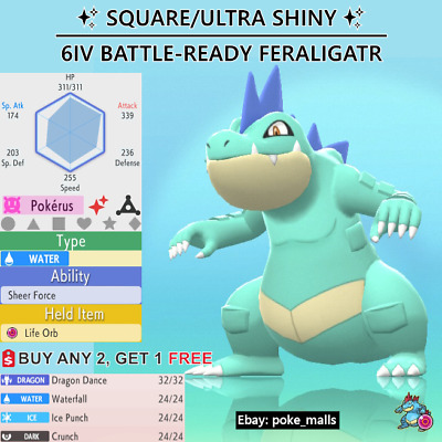 Pokemon 2160 Shiny Feraligatr Pokedex: Evolution, Moves, Location