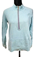 Lady Hathaway Women's Golf Top Long Sleeve Zipper Sweatshirt Pullover Soft M