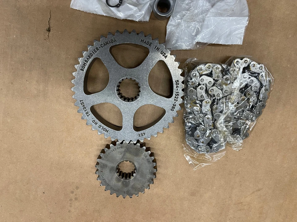 Ski-Doo Mach Z 1000 SDI 2005-2007 OEM piñones engranajes cadena de transmisión actualización RT Foto 2 de 3