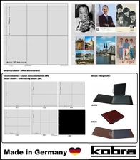 10 Kobra Ak26H Insert Sleeves 6 Pockets 107x153mm Postcard Holders