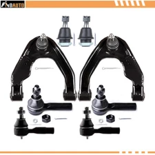 For Nissan Frontier 8PCS Front Upper Control Arms Ball Joints Tie Rod Suspension