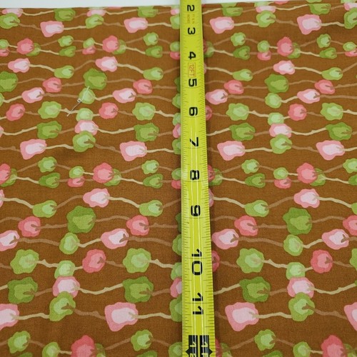 Moda Lila Tueller Brown Floral Woodland Bloom Cotton Fabric 3/4 Yard #16003 - Picture 5 of 5