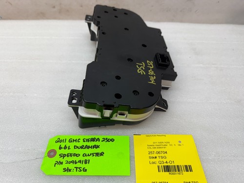 11-14 Chevrolet GMC 2500HD 3500HD SPEEDOMETER DASH GAUGE CLUSTER METRIC 20964181 - Picture 9 of 10