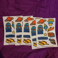 Vintage 1984 Mark 1 Video King Scratch N Sniff Tattoo Sticker Sheets x5.