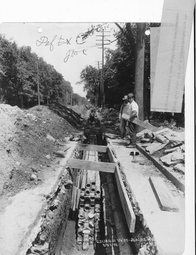 ORIGINAL 1914 PHOTO OF NEW YORK CITY SUBWAY CONSTRUCTION 174th ST. & JEROME AVE - Picture 2 of 3