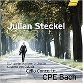 C.P.E. / STECKEL,JULIAN / GUTZEIT,SUSANNE BACH - CELLO CONCERTOS / NEW Audio CD