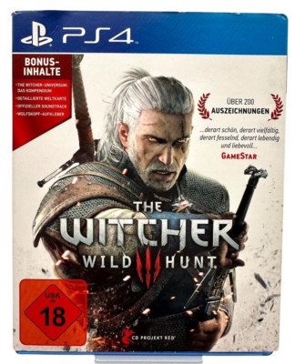 The Witcher 3 - Wild Hunt PS4 ( inkl. Pappschuber, Landkarte)