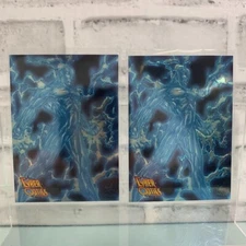 1995 Topps Cyber Force Cyber Optics Megawatt #A-9 2 Card Lot