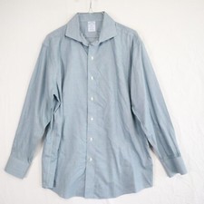 Brooks Brothers Shirt Mens 16-32/33 Regular Non Iron Button Up Blue Long Sleeve