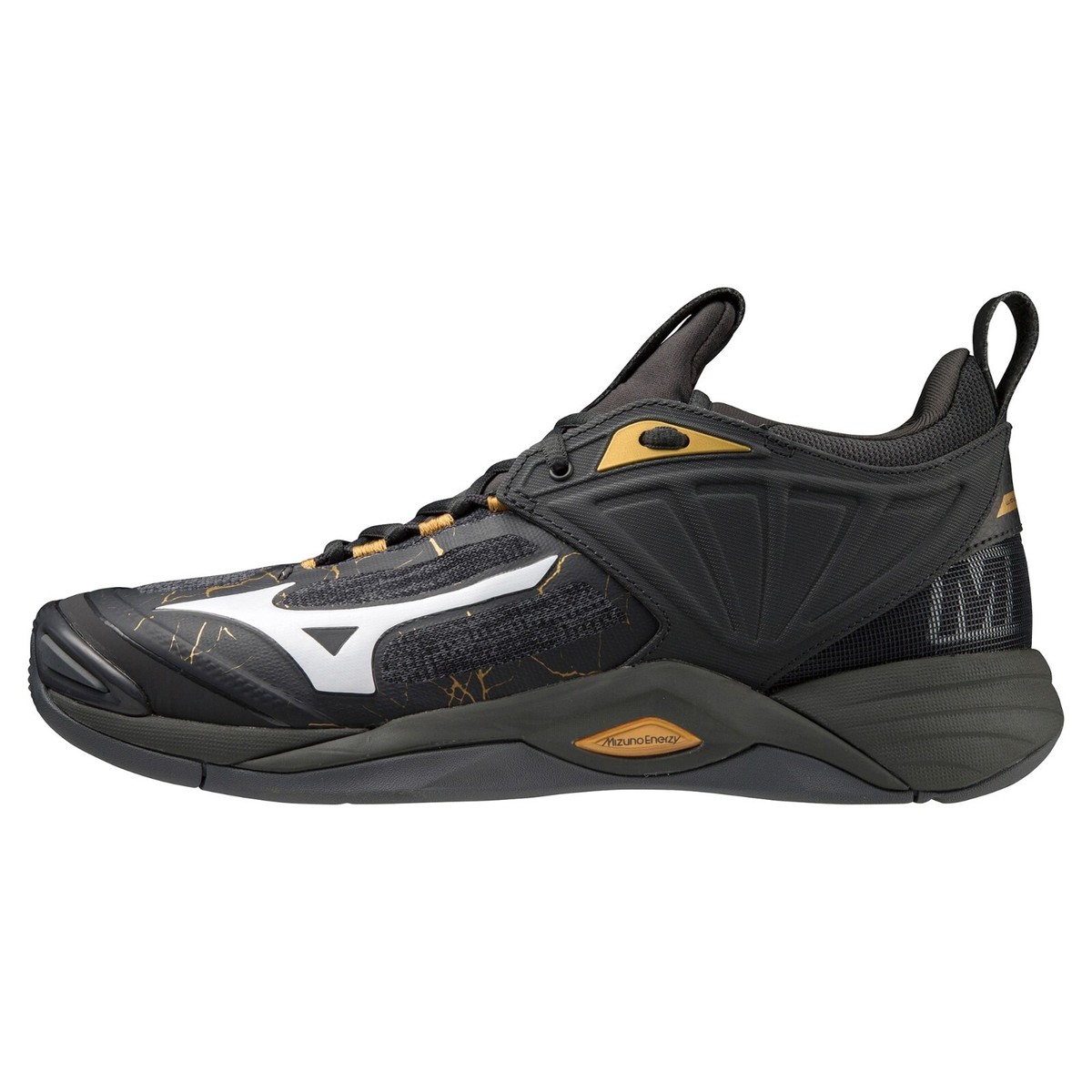 シューズ Mizuno wave momentum 2 V1GA211252 Mizuno Volleyball Shoes WAVE MOMENTUM 2 LOW V1GA211252 Black/Gold