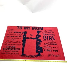 “To My Mom...” Pillowcase Gift From Daughter