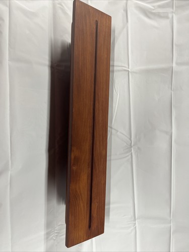 POTTERY BARN 24” Floating Wall Shelf Solid Wood Ledge Oak Tone - Picture 2 of 5