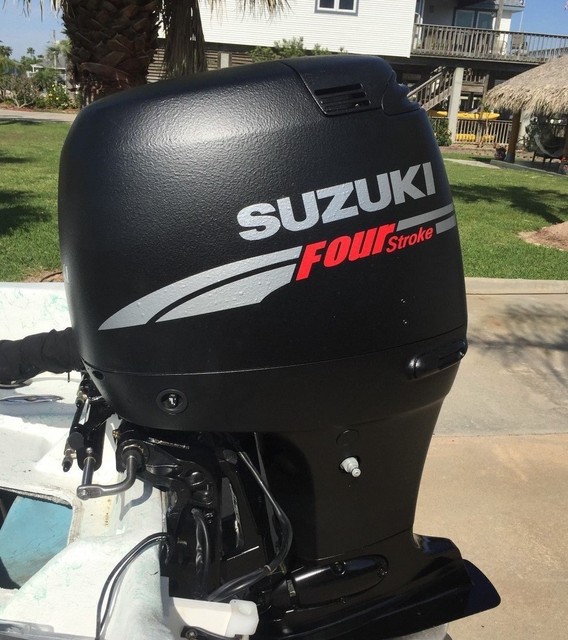 Suzuki 200 hp FourStroke Outboard Engine Decal Kit MARINE VINYL silver