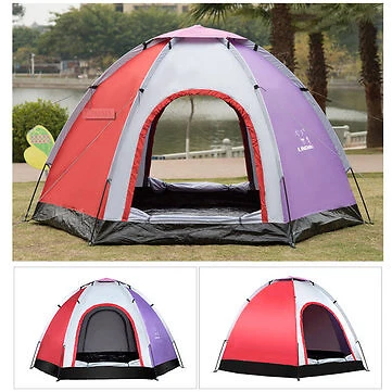 Outdoor 5-6 People Pop-Up Camping Tent Waterproof UV Proof