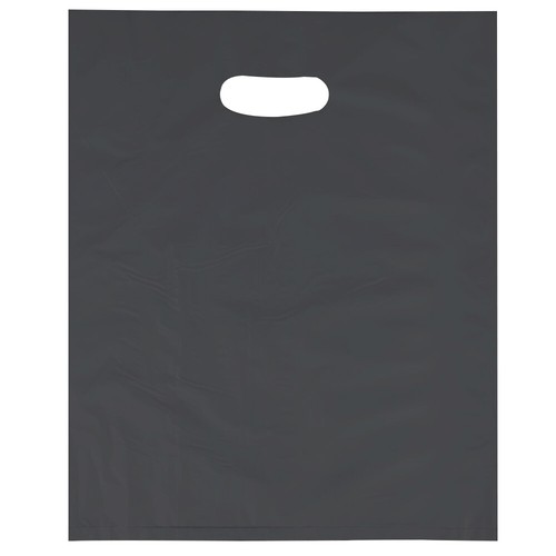 Colorful Plastic Patch Handle Carrier Bags for Shopping & Cloths 15 x 18 x 3 in - Picture 32 of 37