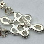 Sterling Silver 925 Garnet CZ Jewelry Lot of 3 Rings Dangle Earrings 15g — photo 5