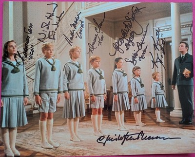 SOUND OF MUSIC alle 7 KINDER + CHRISTOPHER PLUMMER signiert 8x10 Foto nur 6 vorhanden