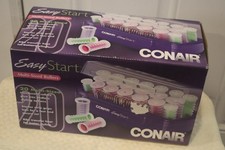 Vintage 2005 Conair Easy Start 20 Multi Size Translucent Rollers New in Box