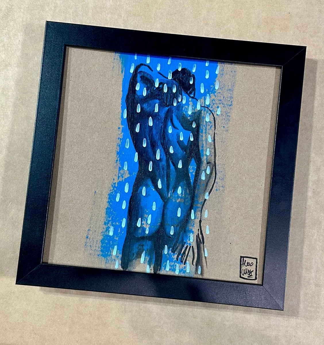 抽象画 僧侶 油彩画 New Arrival ————． ．— 法國1986 抽象畫作—． 法國, 油彩L 162 W 123