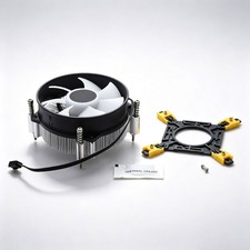 RGB CPU Cooler Fan, Aluminum Heatsink, 40,000 Hr Life, for LGA 115X/1200/1366