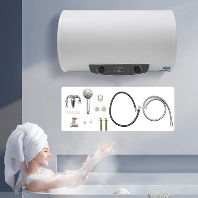 Electric Hot Water Heater Warmer Household Bathroom Shower  30 Gallon Tank White