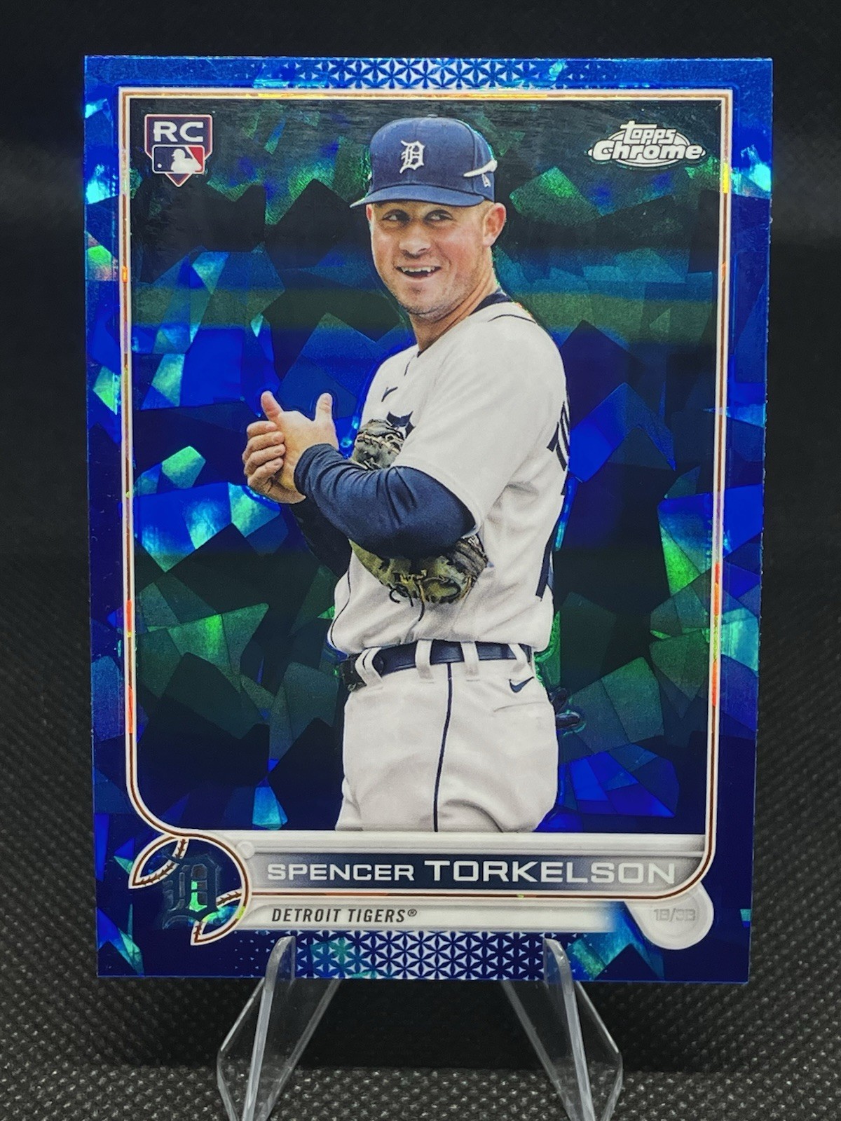 2022 Topps Chrome Sapphire Spencer Torkelson Rookie (RC) No. 151 Detroit Tigers