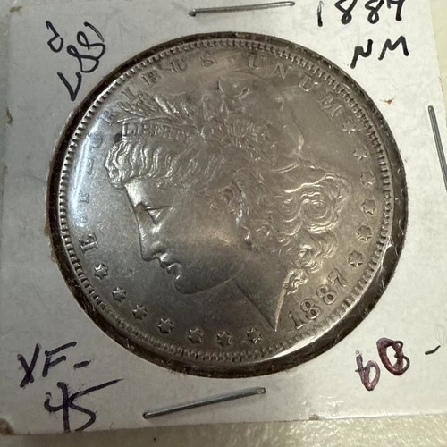 1887 Morgan Silver Dollar In XF Condition