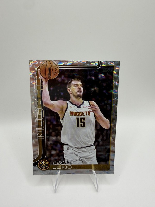 2025-26 Topps Nikola Jokic Crackleboard Foil #101 Nuggets