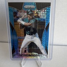 Panini Prizm Miguel Tejada #211 Blue Mojo Prizm /399 Baseball Card 2019