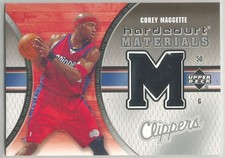 2005-06 Upper Deck Hardcourt Basketball Corey Maggette Materials Relic #HM-CM