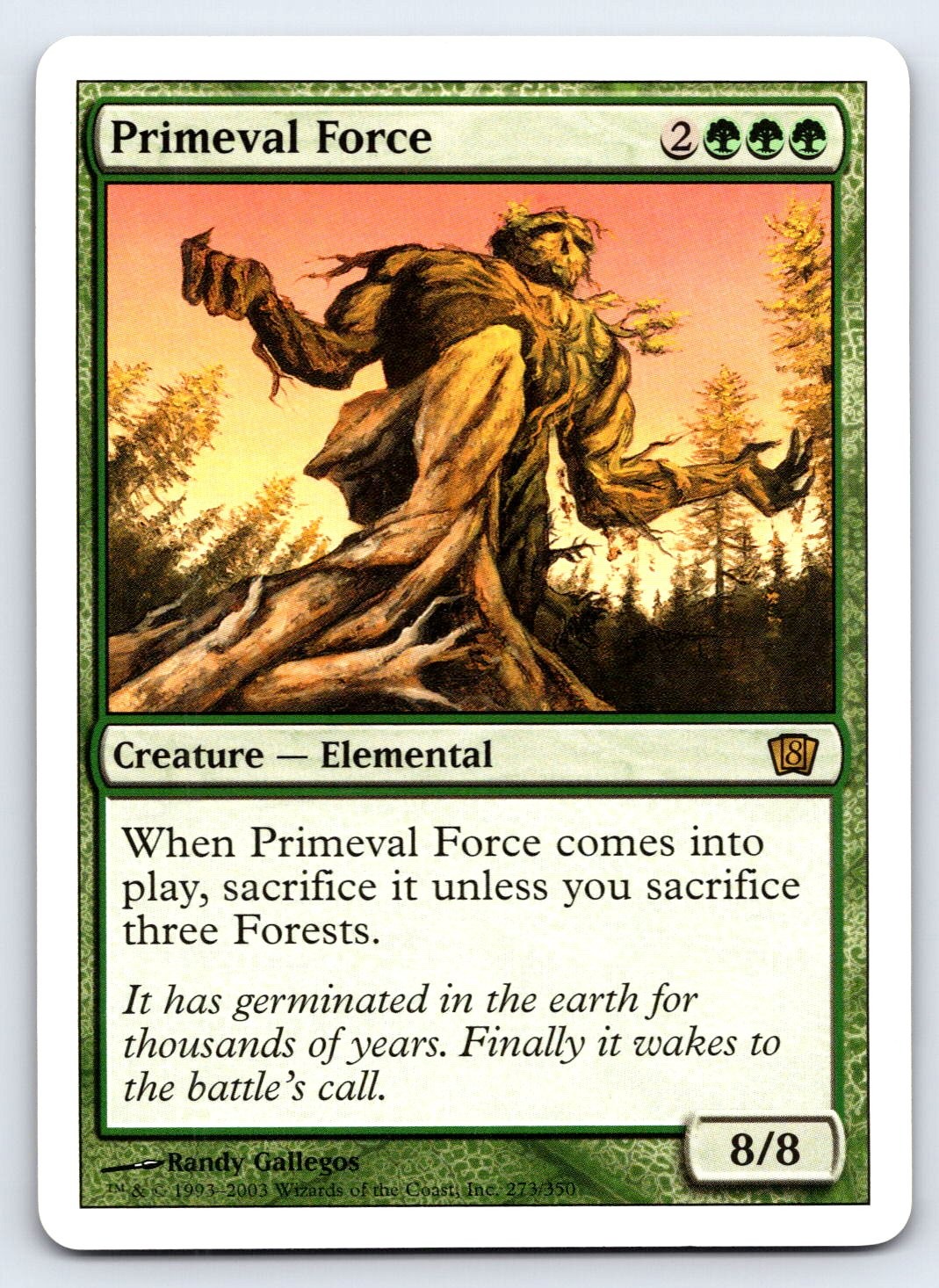 Primeval Force R 8th Edition 273 NM