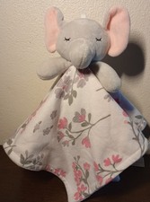 Koala Baby Gray Elephant Lovey Security Blanket Pink Flowers Floral Infant Toy