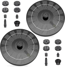 AISITIN Solar Fountain Pump 2.5W, 6.7" Powered Water 2.5W-2PCS 