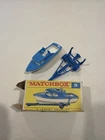 Vintage Matchbox Lesney No. 9 Boat & Trailer w/ Original Box Made in England