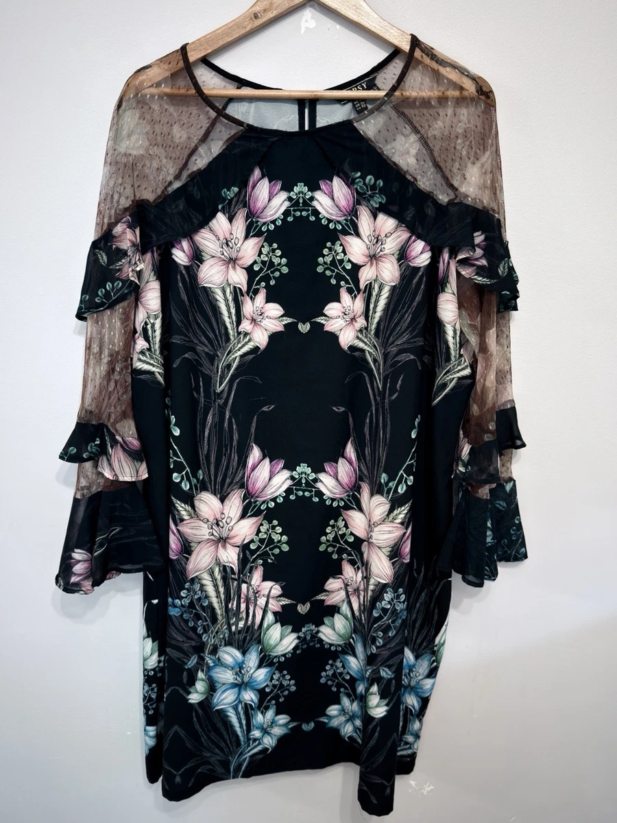 long sleeve black off shoulder dress Petal and Pup Women's Archie Off The Shoulder Midi Dress