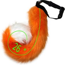 Adults 26 Inch Wolf Tail Soft Long Fur Cat Fox Costume Halloween Party Prop