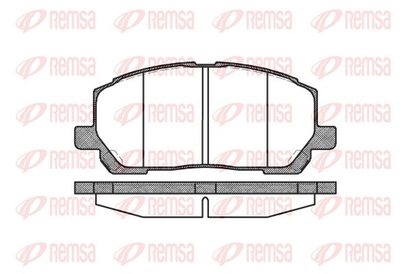Bremsbelagsatz Scheibenbremse Remsa 0855.00 FüR MCU15 Lexus RX 300 MCU10_ MCU10R-image
